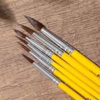 Кисть для рисования набор 6 шт. белка &laquo;Творческая личность&raquo; № 1, 2, 3, 4, 5, 6