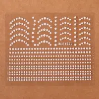 Наклейки для ногтей &laquo;Бусинка&raquo;, белые