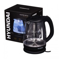 Чайник HYK-G1001 1,7л 2200Вт черный (стекло)