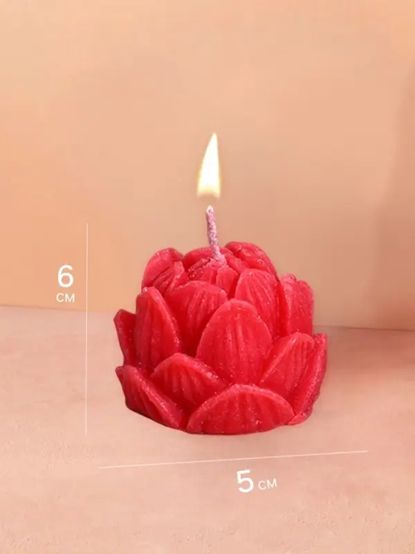 Свеча "Лотос" 5х5х6 см, соевый воск