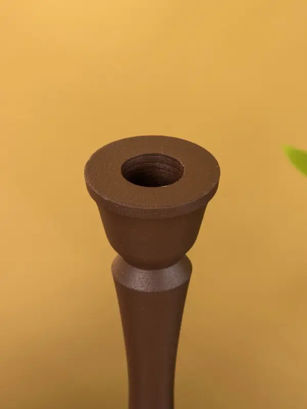 Подсвечник на 1 свечу "Шоколад" 10,5х10,5х30 см