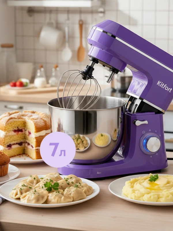 Планетарный миксер кухонный электрический КТ-4432 - 1400 Вт
