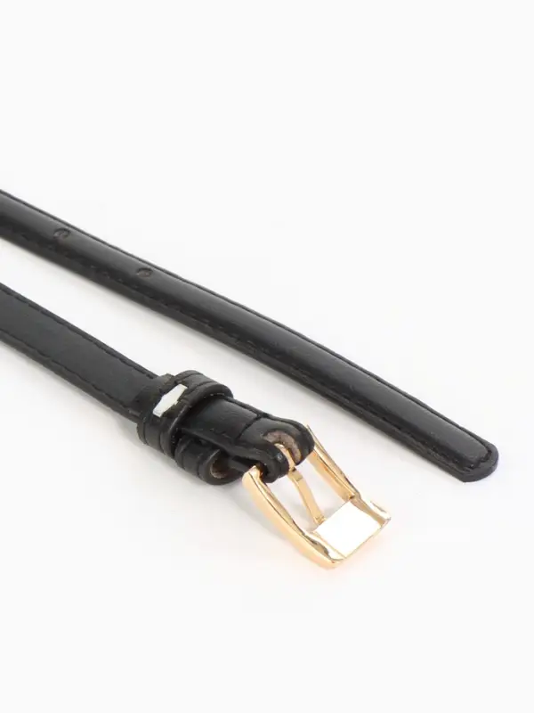 Ремень жен 02-01-01-01, Март2501, 1,3*0,3*110 см, без винта, пряж золото, 1 прокол,