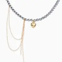 Набор 2 предмета: колье, серьги "Трансформеры" водопад, цветной