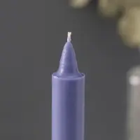 Ароматическая свеча парафиновая хозяйственная, 2&times;19 см, 55 г, лаванда