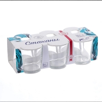 Стаканы ОСЗ &laquo;Ода&raquo;, 250 мл, набор 6 шт, стекло