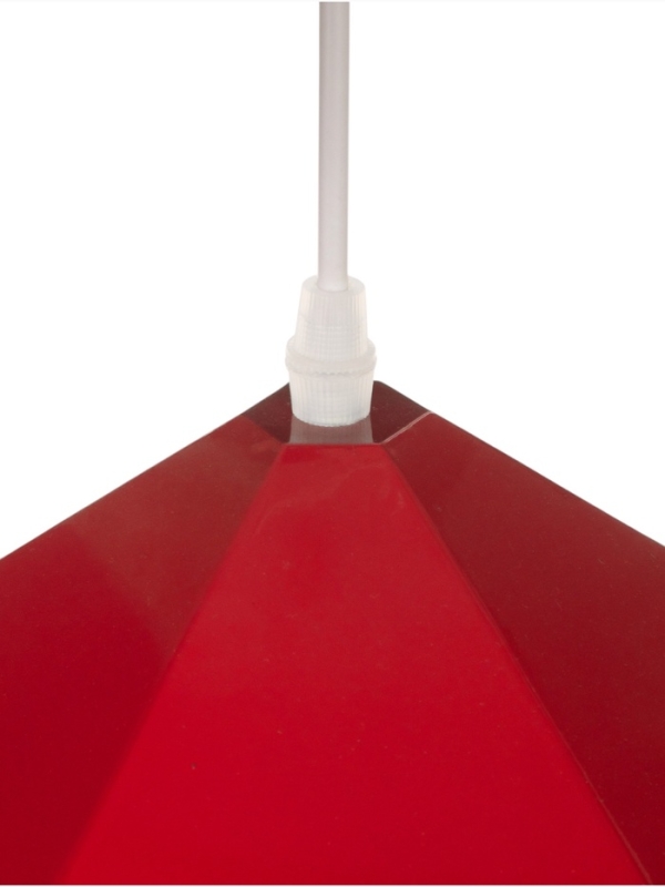 Светильник Edward 1х40Вт Е27 пр-1м красный 38х38х25см