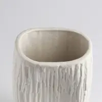 Ваза &laquo;Кристилис&raquo;, 24.5&times;12 см, керамика, белая