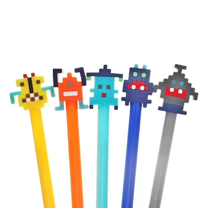 Ручка - прикол гелевая Calligrata &laquo;Пиксели&raquo;, МИКС