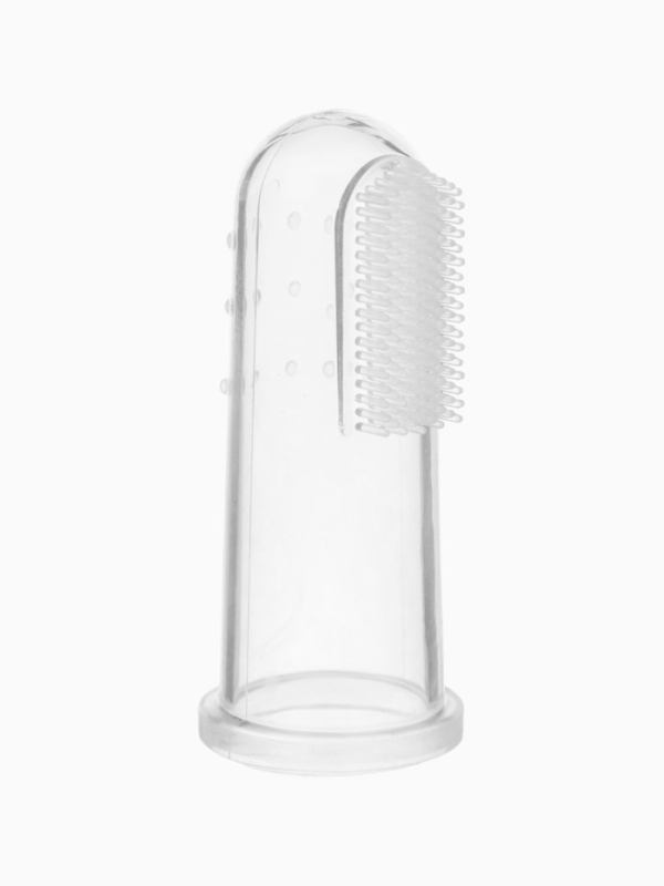 Прорезыватель - массажер детский в контейнере, 3 в 1, на палец, силиконовый от 3 мес.