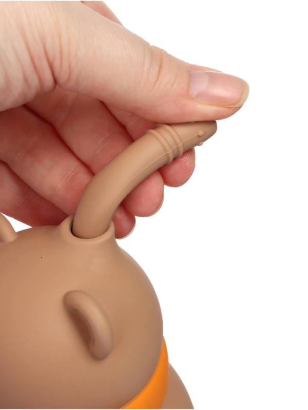 Крошка я, силиконовый поильник, серия мишка, коричневый SL-07274