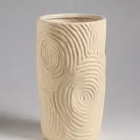 Ваза настольная керамика "Гуидо" 23х13 см, белый