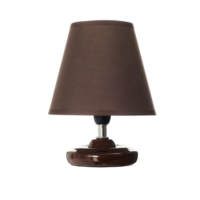 Лампа настольная "Мини" 1х40Вт Е14 кофе 15х15х20см МОДЕЛЬ: 3133993