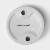 Мыльница керамическая Доляна &laquo;Модерн&raquo;, цвет бело-серый