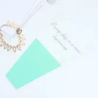 Пакет для цветов &laquo;Every day is a new beginning&raquo;, мятный, 30 х 10 х 45 см