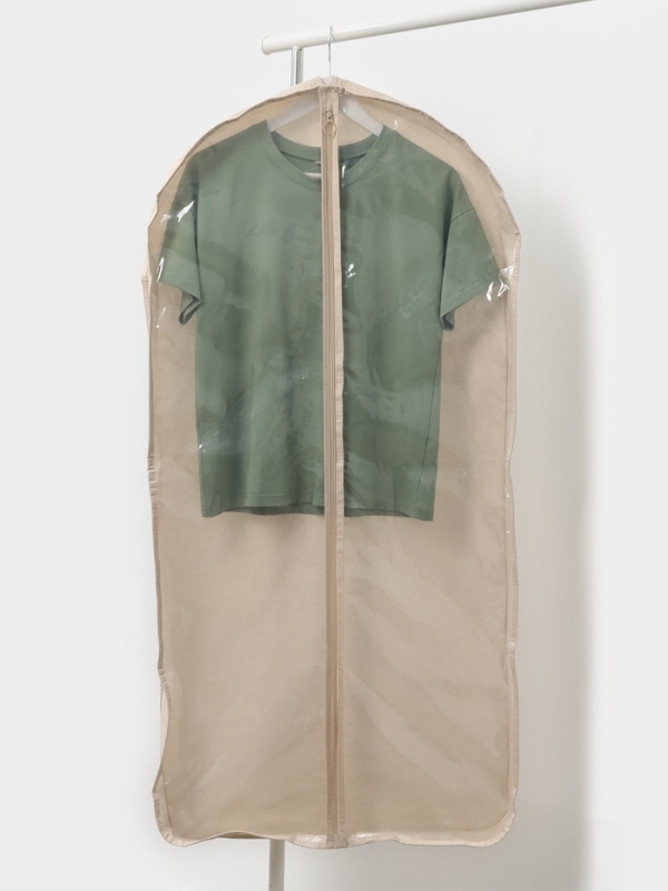 Чехол для одежды LaDо́m на молнии, размер 120х60 см, цвет бежевый, материал батист