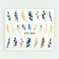 Слайдеры для ногтей &laquo;Веточки&raquo;, разноцветные