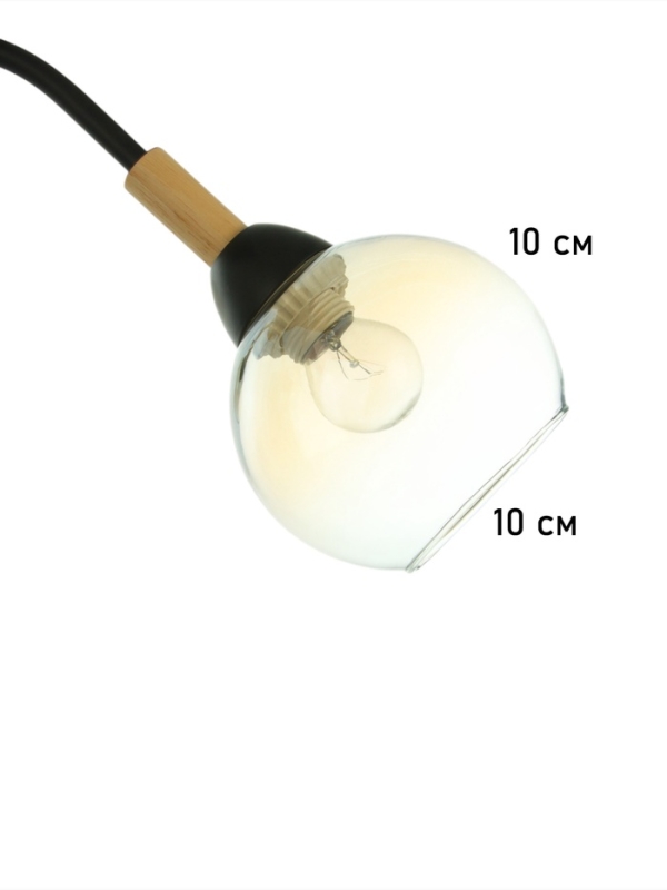 Люстра "Гундер" 3хЕ27 40Вт черный 57х57х25 см