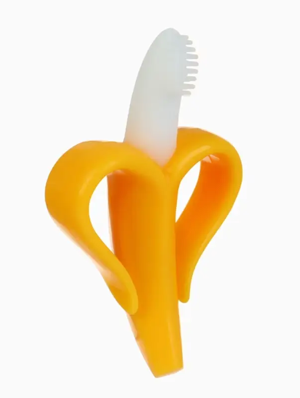 Набор силиконовых прорезывателей для зубов &laquo;Банан, погремушка&raquo;, 2 шт., Крошка Я