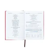 Ежедневник недатир А5 160л Небраска красный