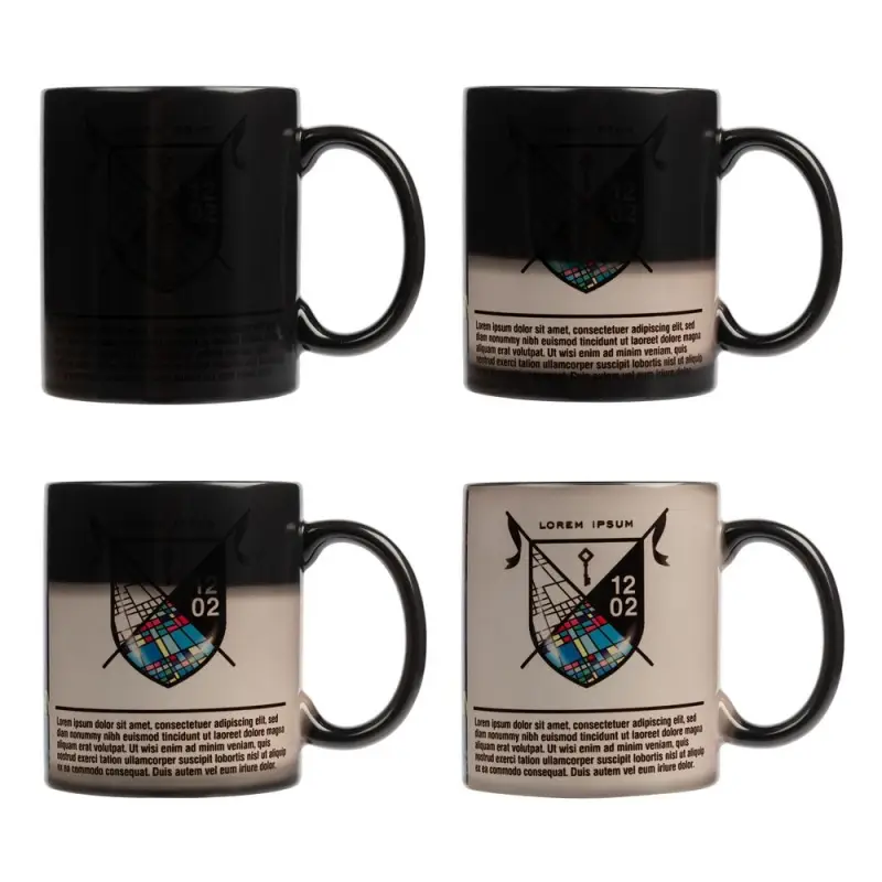 Кружка &laquo;Хамелеон&raquo;, глянцевая, черная