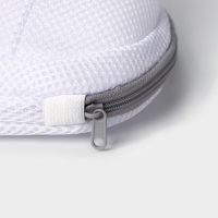 Мешок для стирки бюстгальтеров Доляна, 30&times;19 см, крупная сетка, цвет серый