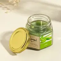 Свеча ароматическая в банке 70 гр воска, алое