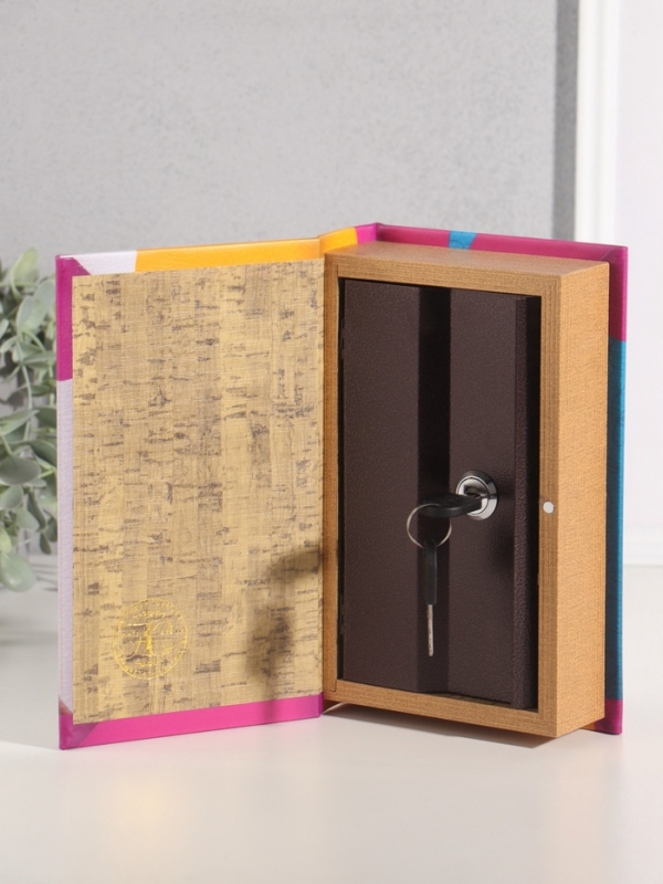 Сейф-книга дерево кожзам "Маркетплейсы" 21х13х5 см