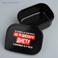 Ланч-бокс прямоугольный FoodVibes &laquo;14 дневная диета&raquo;, 500 мл
