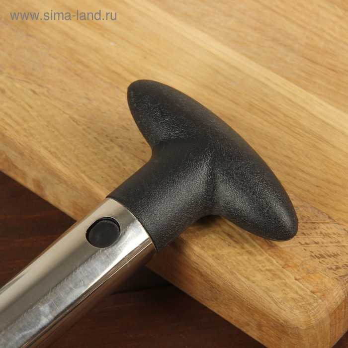 Фигурный нож для ананаса/нарезки фруктов, 9&times;25 см, цвет черный