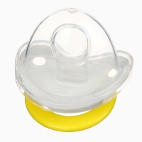 Набор: Соска - пустышка с держателем &laquo;Цветы&raquo;, ортодонтическая, +6 мес, цвет желтый