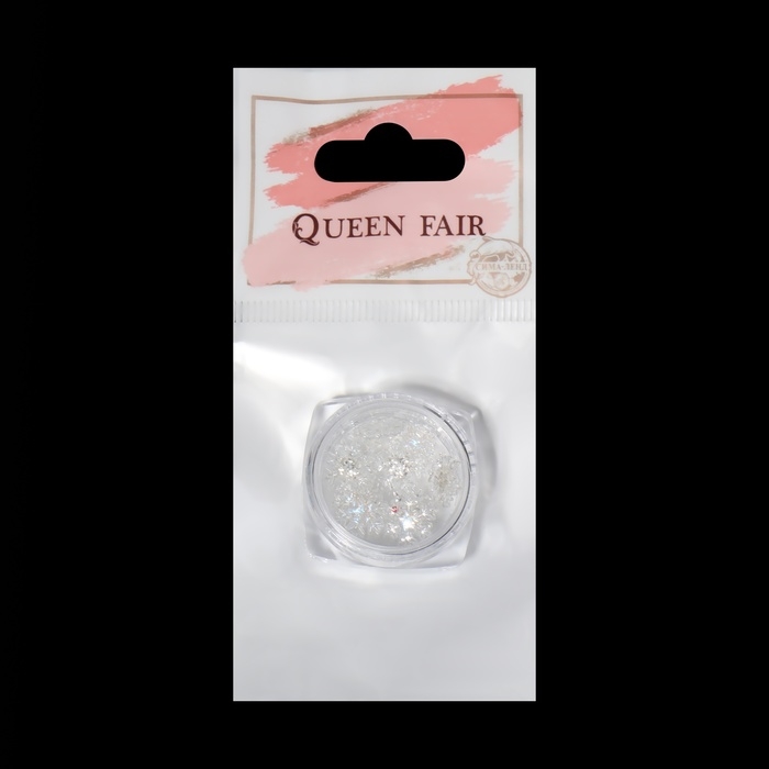 Новый год! Фигурки для дизайна ногтей &laquo;Снежинки&raquo;, цвет полупрозрачный