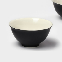 Набор салатников керамических Magistro Matt black, 250 мл, 11,5&times;5,6 см, 2 шт