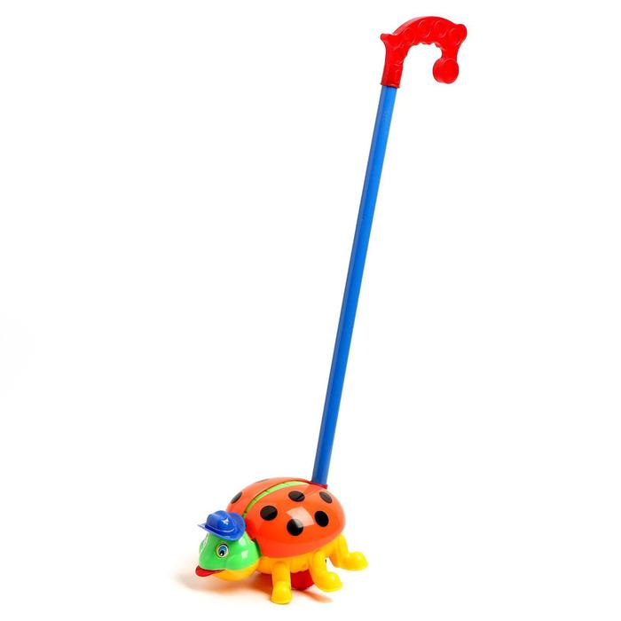 Каталка &laquo;Жучок&raquo;, на палочке, цвета МИКС