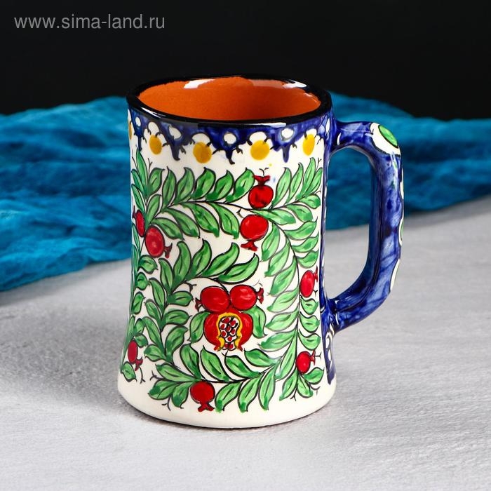 Кружка Риштанская Керамика "Гранаты", 500 мл, микс