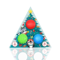 Подарочный новогодний набор развивающих тактильных мячиков &laquo;Чудеса рядом&raquo;, 3 шт.