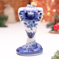 Сувенир "Змея", №18, гжель, 7 см