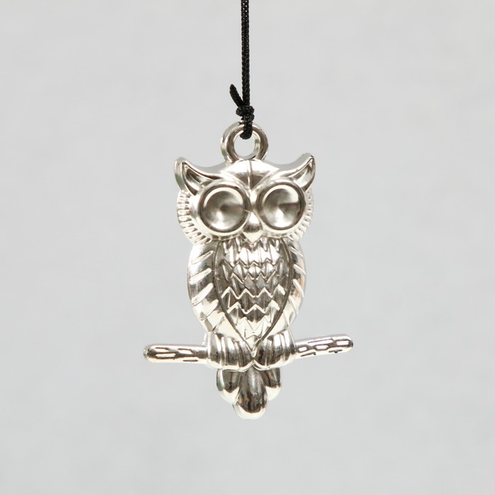 Музыка ветра металл, пластик "Филин на ветке" 5 трубок 60 см