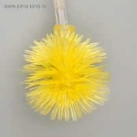 Гирлянда &laquo;Нить&raquo; 5 м с насадками &laquo;Ёжики цветные&raquo;, IP20, прозрачная нить, 30 LED, свечение мульти, 8 режимов, 220 В