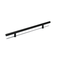 Ручка рейлинг CAPPIO FRIDA, нерж. сталь, d=12 мм, м/о 192 мм, цвет черный