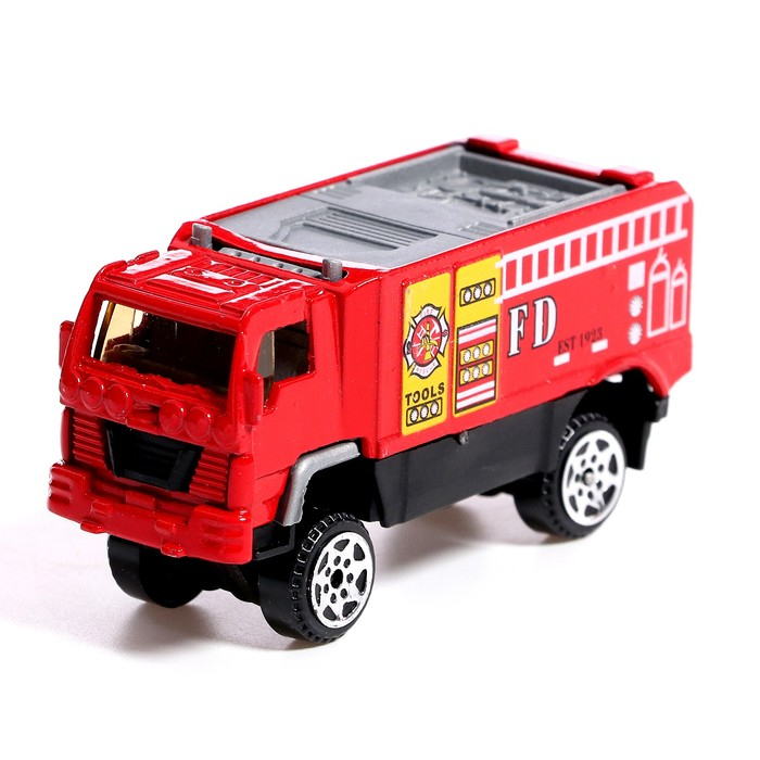Машина металлическая &laquo;Пожарные&raquo;, набор 10 шт.