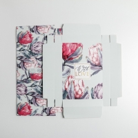 Коробка подарочная складная, упаковка, &laquo;Цветочная&raquo;, 21 х 15 х 7 см