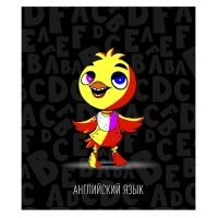 Тетрадь предм Неоновые звери Calligrata TOP 48л кл Английский язык,мел карт,НЕОН печать,офс