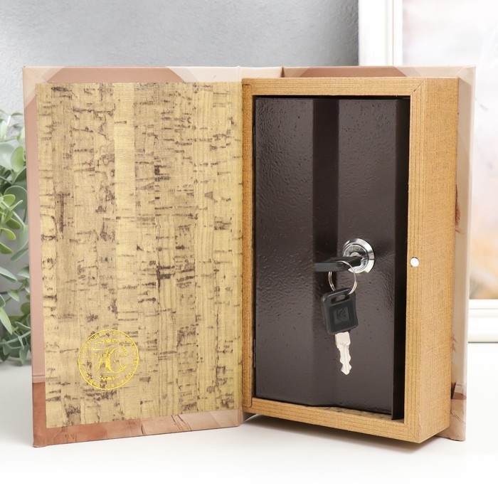 Сейф-книга дерево кожзам "Интерьер" 21х13х5 см