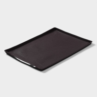 Коврик перфорированный прямоугольный Доляна, силикон, 40&times;31&times;1 см, цвет коричневый