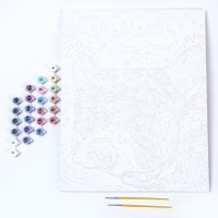 Картина по номерам &laquo;Яркий бульдог&raquo;, холст на подрамнике, 40 &times; 50 см