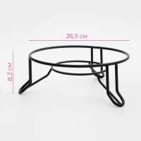 Подставка под горячее глубокая Доляна &laquo;Казан&raquo;, 26,5&times;26,5&times;8,3 см, цвет коричневый