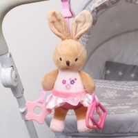 Подвеска мягкая &laquo;Зайка&raquo;, погремушка, прорезыватель, на кроватку, коляску, Mum&Baby