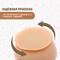 Набор для кормления, пищевой силикон, цвет бежевый