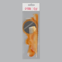 Набор парикмахерский, 4 предмета, цвет &laquo;янтарный&raquo;